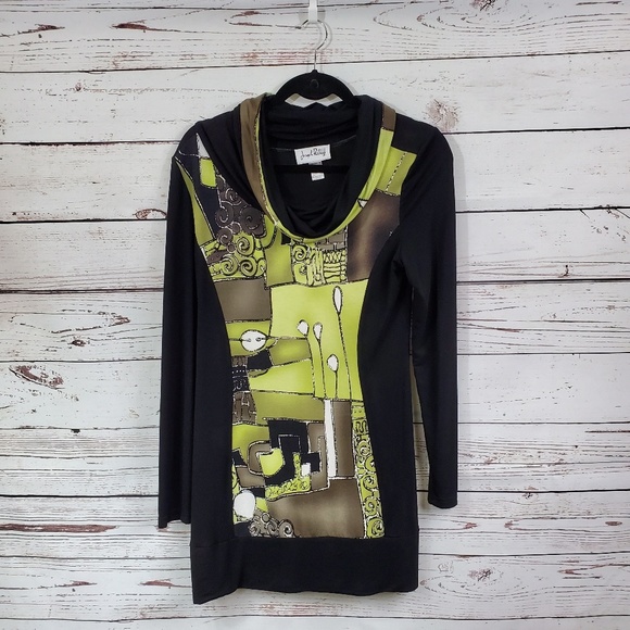 Joseph Ribkoff Dresses & Skirts - Joseph Ribkoff Cowl Neck Color Block Dress